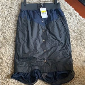 Nikelab x SACAI workout skirt with mesh underlay